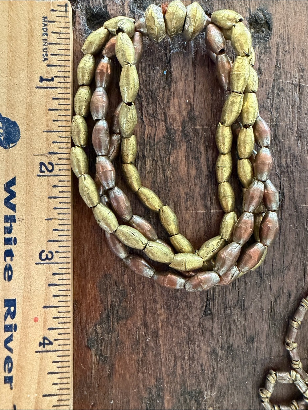 Artisan Metal Bead Necklace & Bracelet Set Tribal Boho Statement Jewelry - Picture 5 of 7